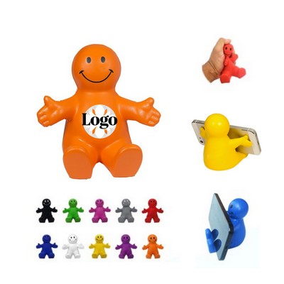 Stress-Relieving Smiley Face Phone Holder