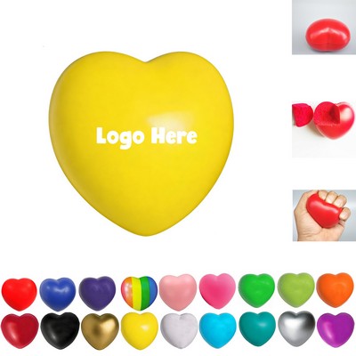 PU Heart Squeeze Stress Reliever Ball