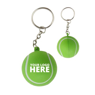 Tennis Ball Stress Reliever Keychain
