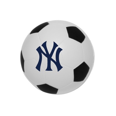 Union Printed - Soccer Ball Shaped Stress Reliever with 1-Color Logo