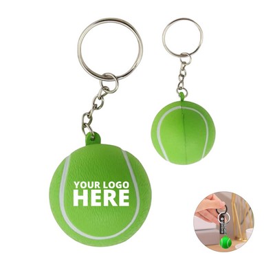 Tennis Ball Key Chain Stress Reliever